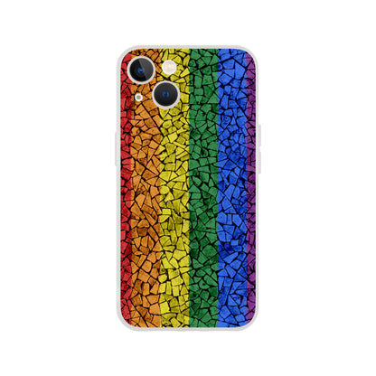 Mobile Phone Case - Pride Crackle Flexi Phone Case