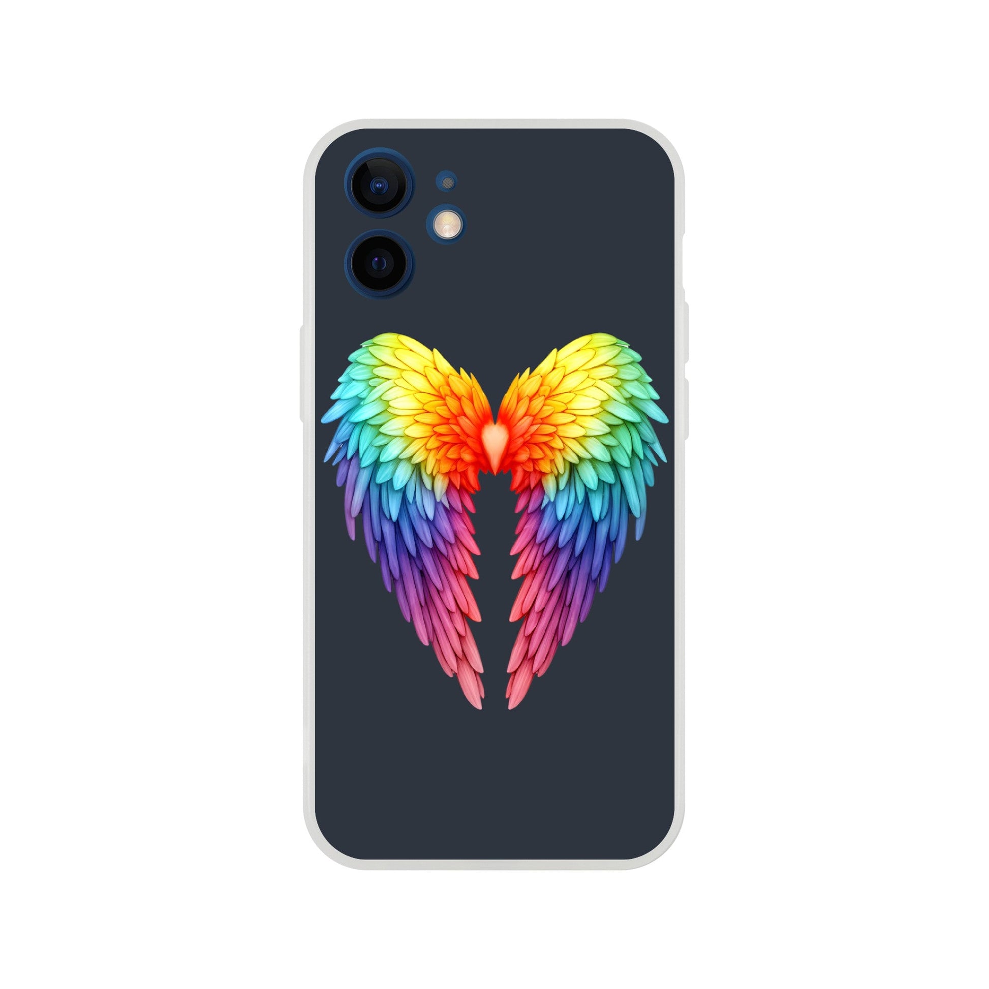 Mobile Phone Case - Get Your Rainbow Pride Wings Flexi Phone Case - LGBTQIA+ Queer