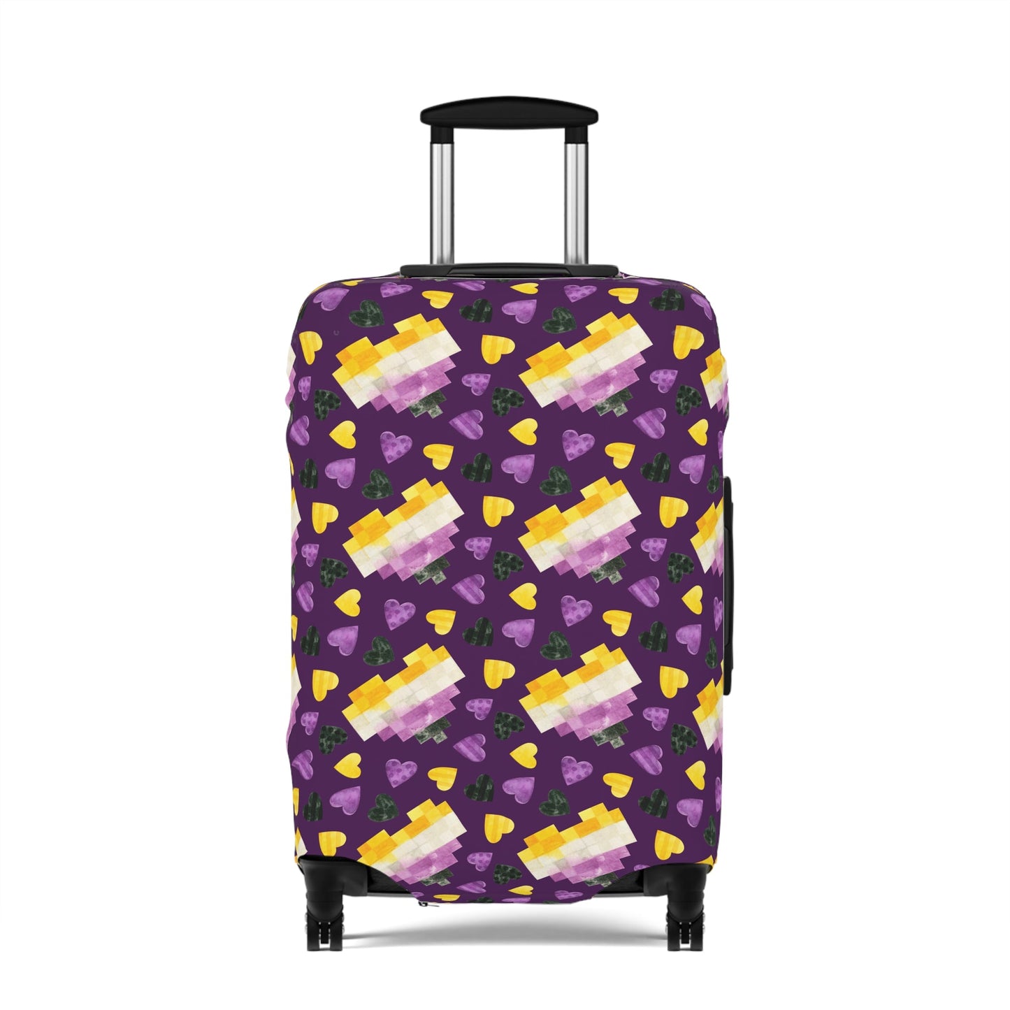 Enby Heart Pride LGBTQIA+ Luggage Cover