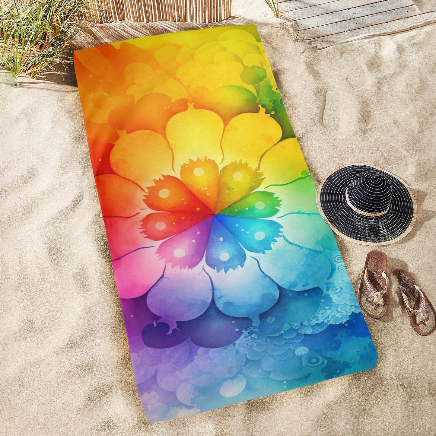 LGBTQIA+ Queer Watercolour Wonder Beach Towel