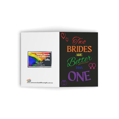 Greeting Card - Two Brides Wedding Greeting Card