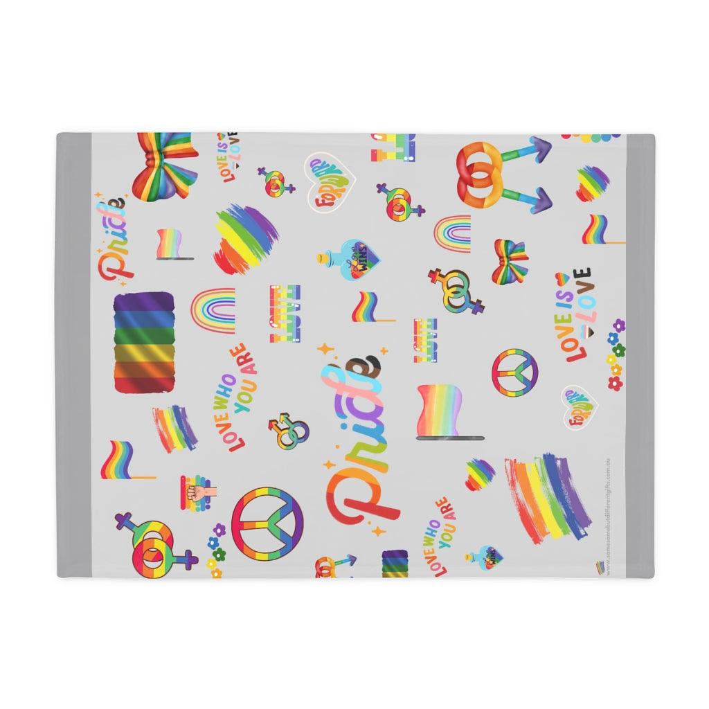 Throw Blanket - Symbols Pride Fleece Throw Blanket