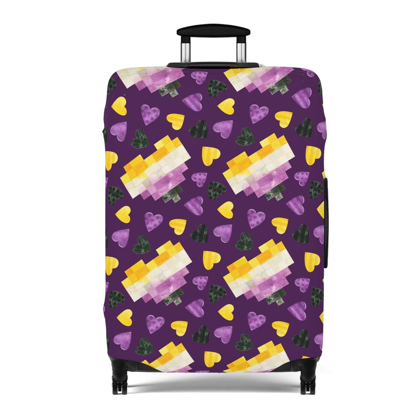 Enby Heart Pride LGBTQIA+ Luggage Cover