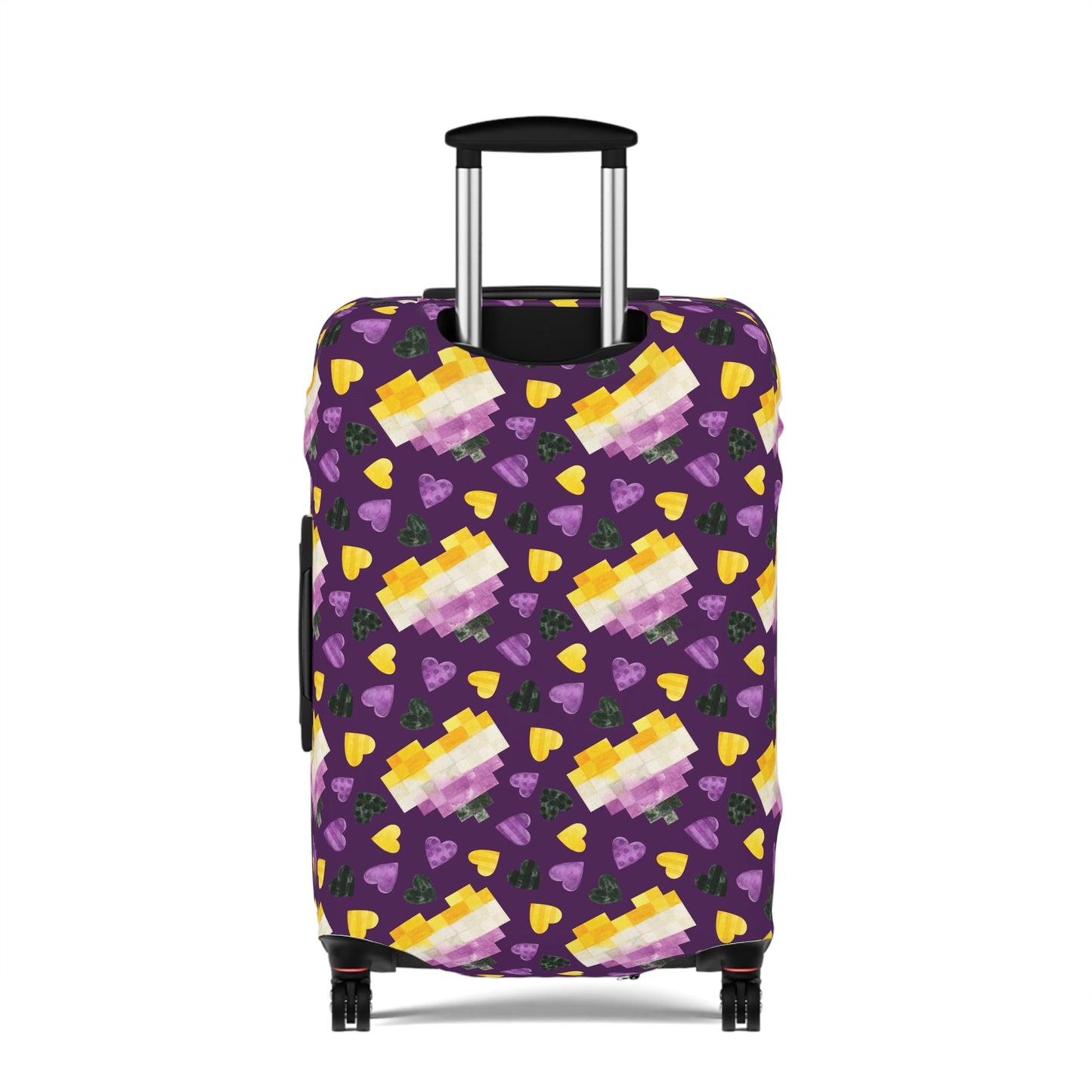 Enby Heart Pride LGBTQIA+ Luggage Cover