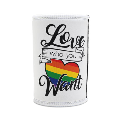 LGBTQIA+ Queer Love Who You Want Stubby Cooler