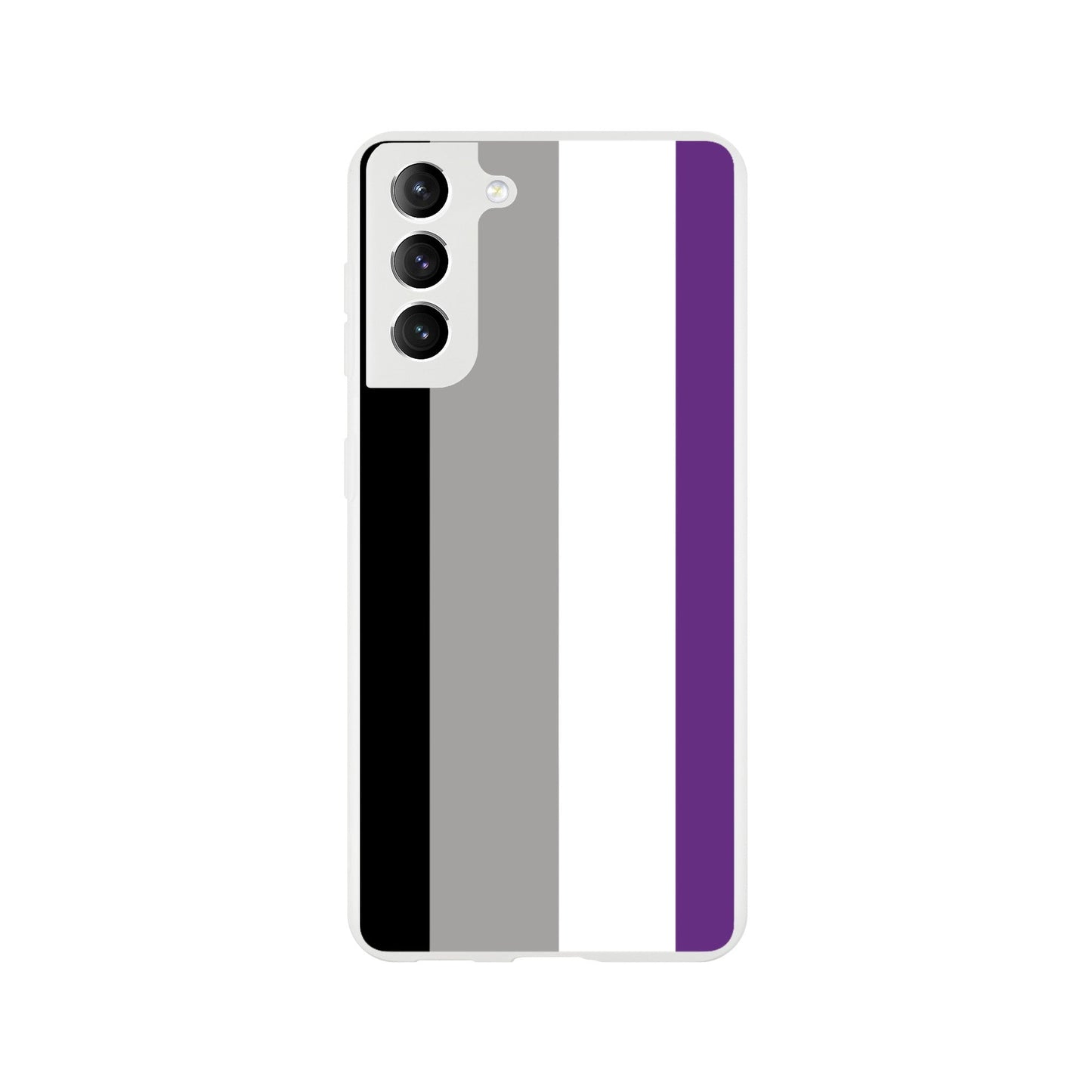 Mobile Phone Case - Asexual Pride Flag Flexi Phone Case - LGBTQIA+ Queer