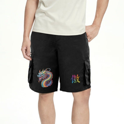 LGBTQIA+ Queer Dragon Pride Cargo Shorts