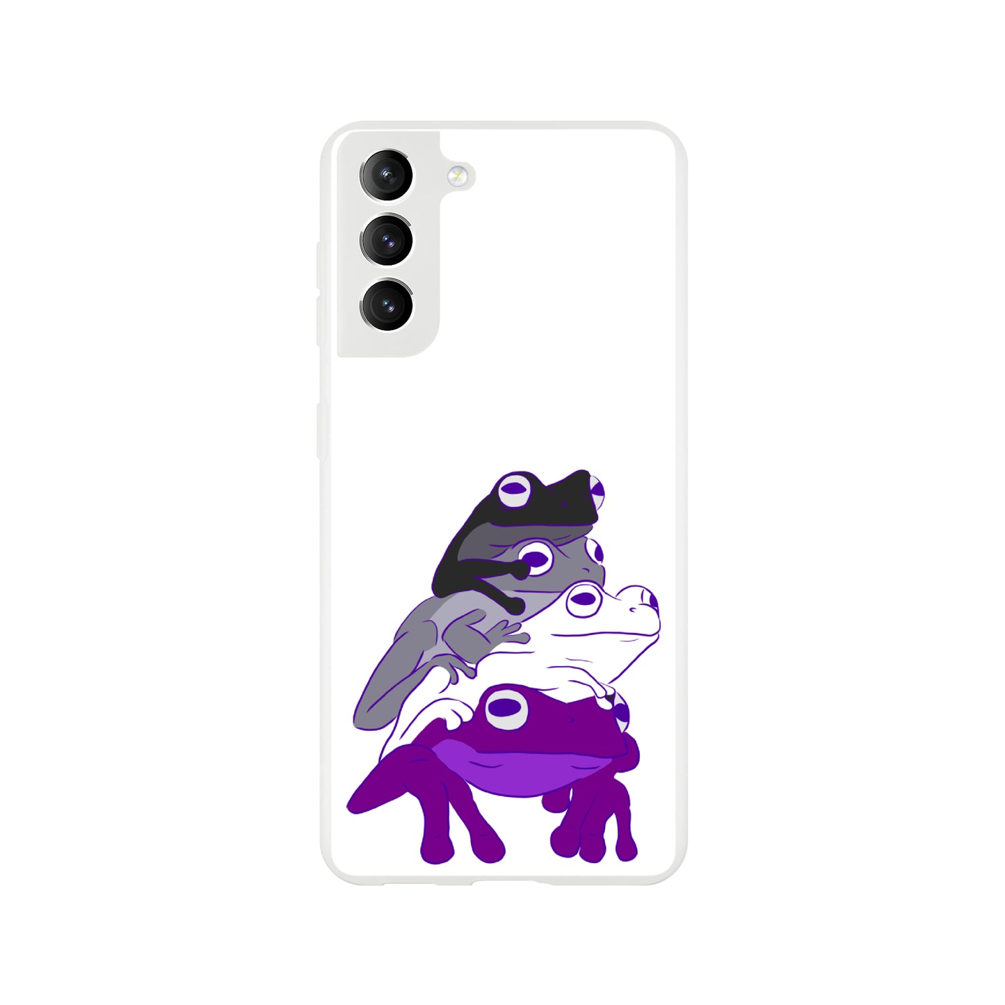 Mobile Phone Case - Asexual Frog Stack Flexi Phone Case