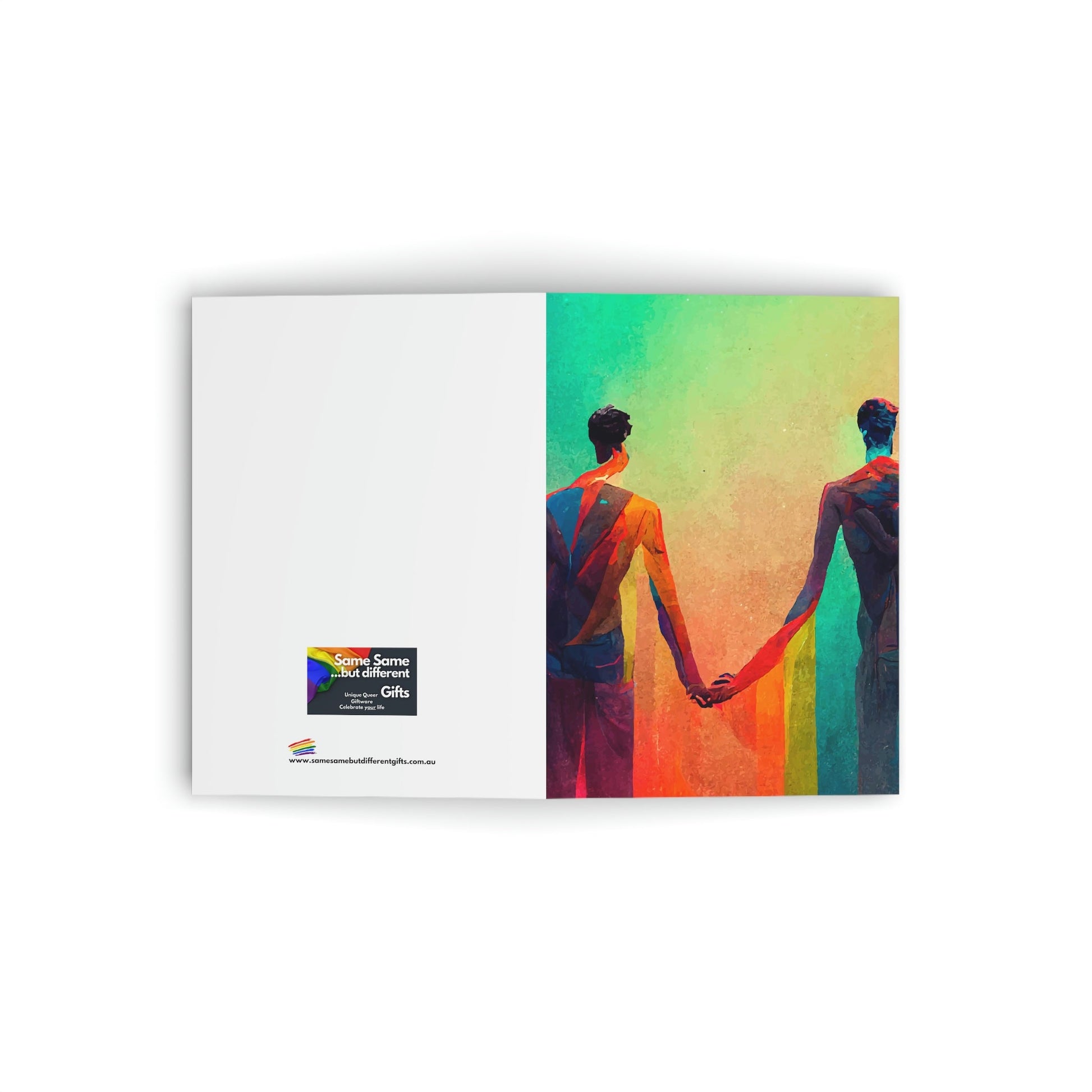 Blank Greeting Card - Against The World - LGBTQIA+ Queer Pride Blank Greeting Card