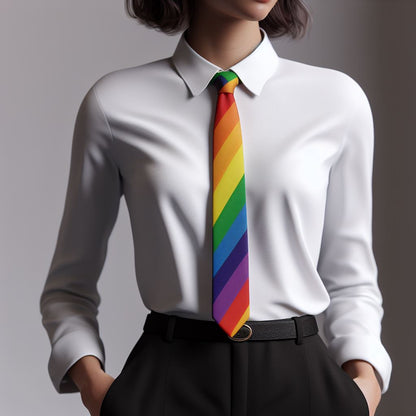 LGBTQIA+ Queer Clip-on Rainbow Pride Suspenders