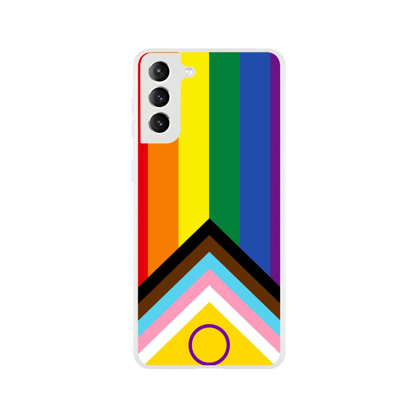 Mobile Phone Case - Progressive Pride Flag Flexi Phone Case - LGBTQIA+ Queer