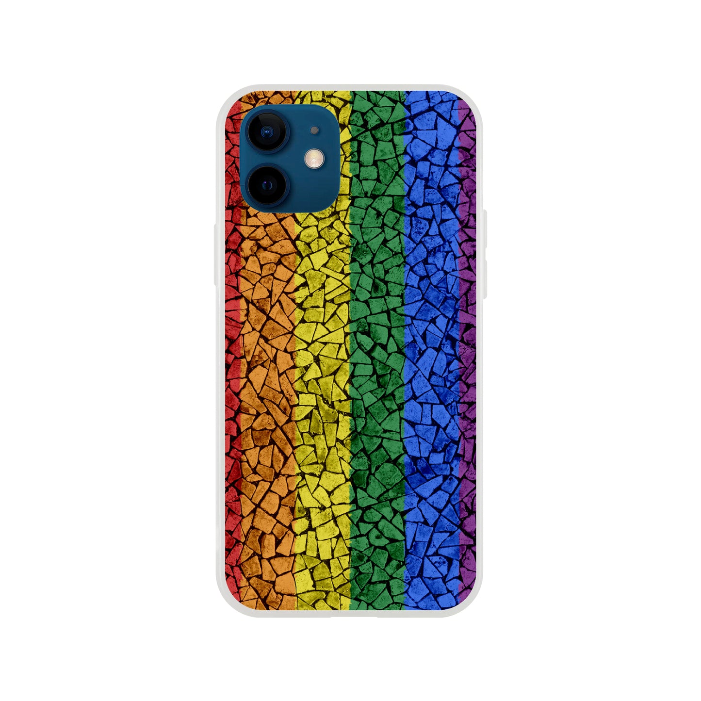 Mobile Phone Case - Pride Crackle Flexi Phone Case