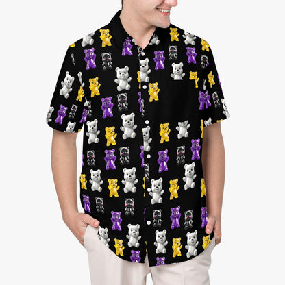 LGBTQIA+ Queer Enby Pride Bears Hawaiian Shirt