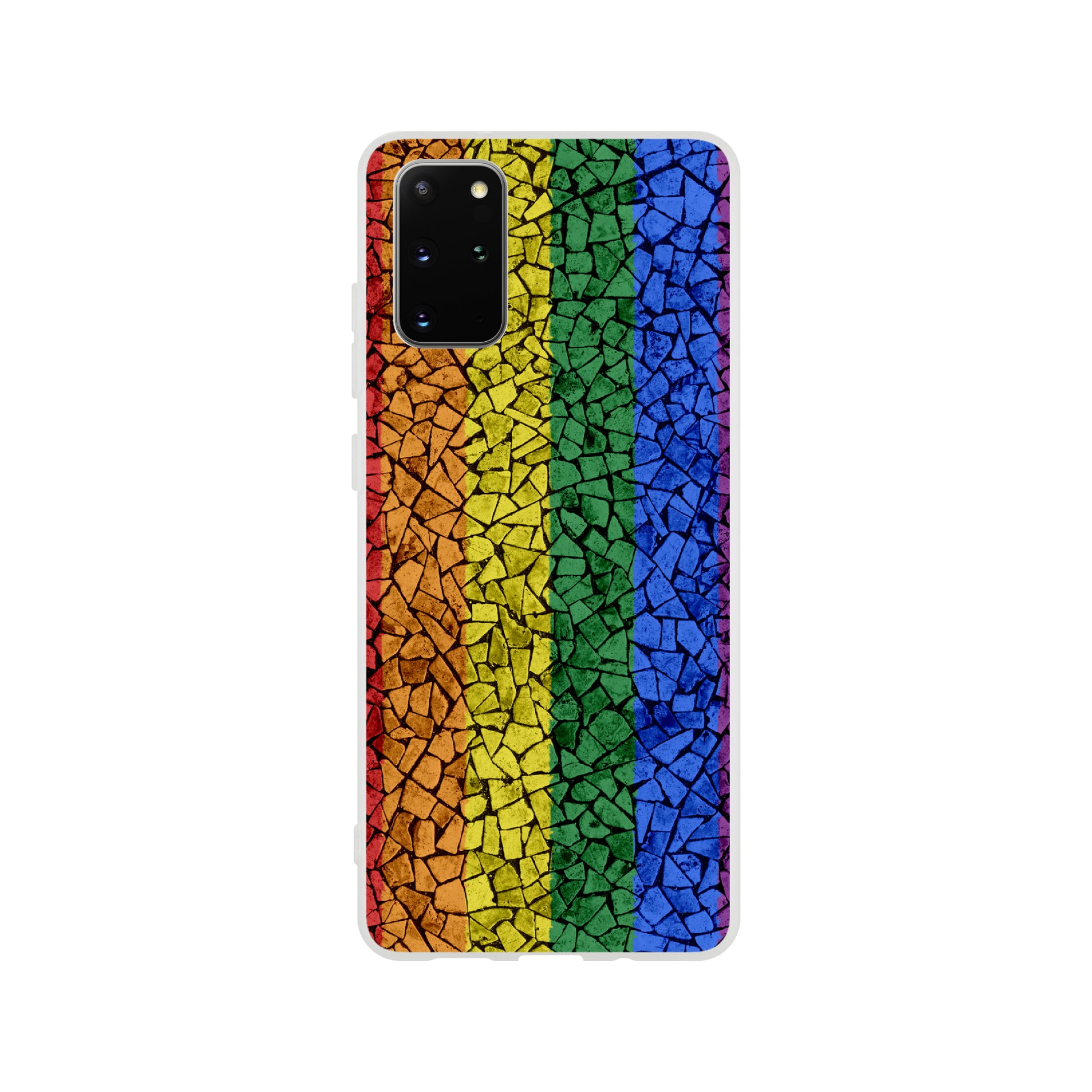 Mobile Phone Case - Pride Crackle Flexi Phone Case