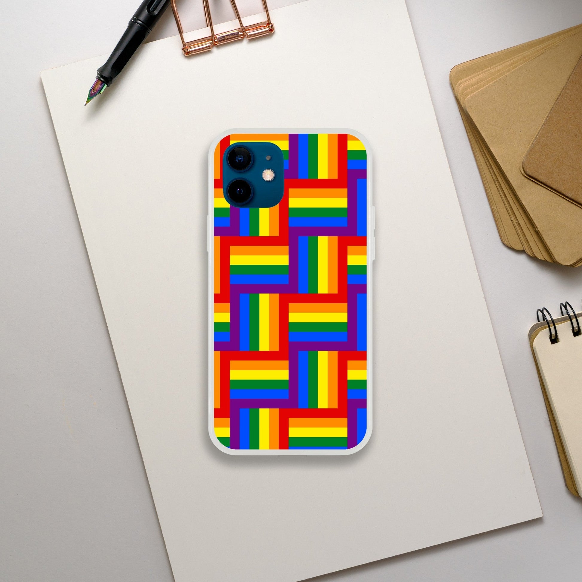 Mobile Phone Case - Pattern Pride Flexi Phone Case - LGBTQIA+ Queer