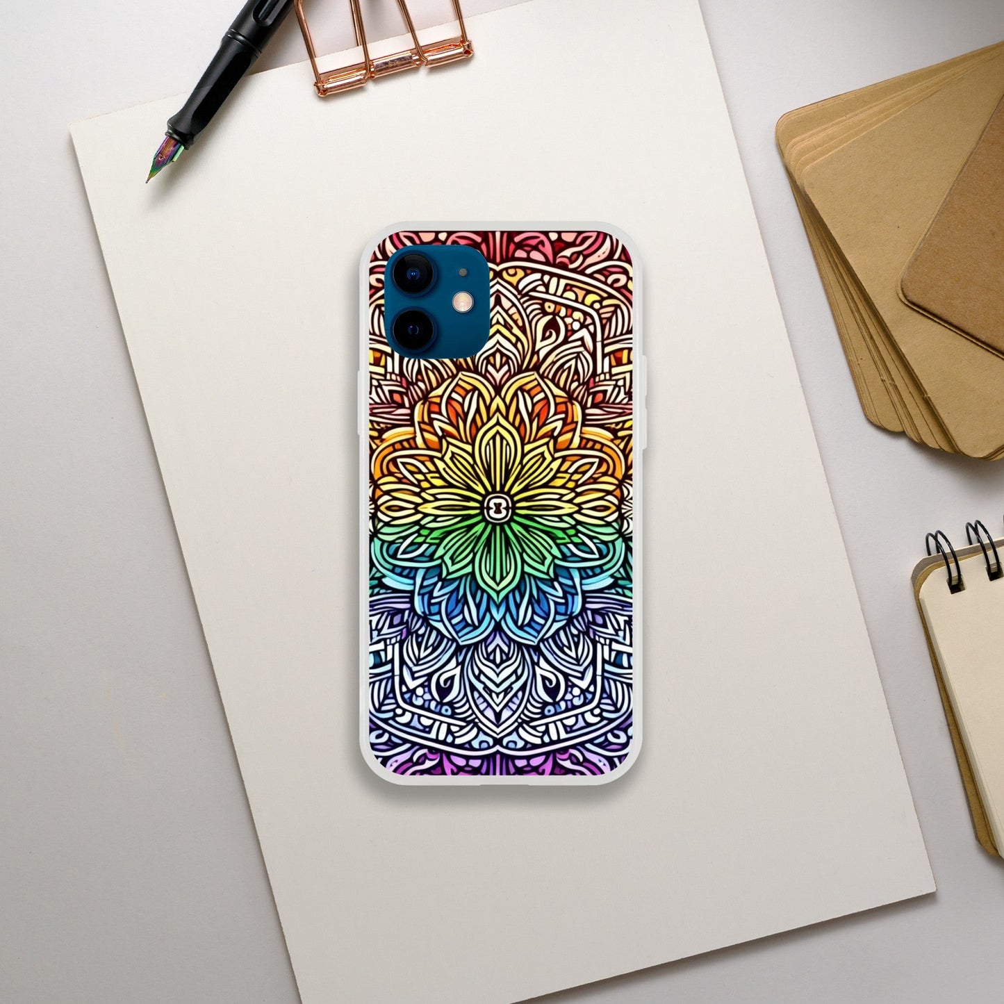 Mobile Phone Case - Stained Glass Pride Shield - IPhone Case - Samsung Case - Clear - Flexi - Bio - Slim - Tough - LGBTQIA+ Mobile Phone Cases