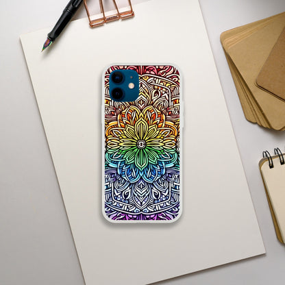 Mobile Phone Case - Stained Glass Pride Shield - IPhone Case - Samsung Case - Clear - Flexi - Bio - Slim - Tough - LGBTQIA+ Mobile Phone Cases