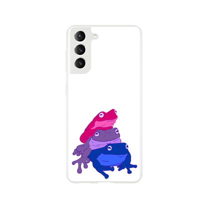 Mobile Phone Case - Bisexual Frog Stack Flexi Phone Case