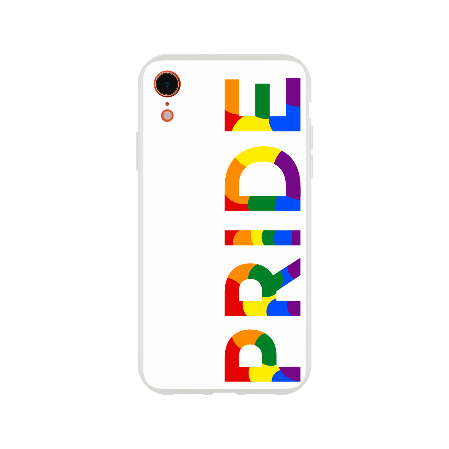 Mobile Phone Cases - Pride Side White Flexi Phone Case