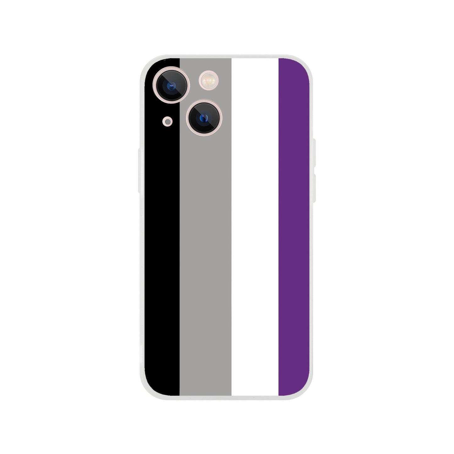 Mobile Phone Case - Asexual Pride Flag Flexi Phone Case - LGBTQIA+ Queer