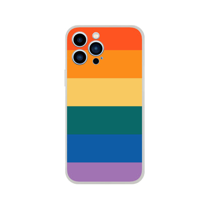 Mobile Phone Case - Retro Flag Flexi Phone Case - LGBTQIA+ Queer