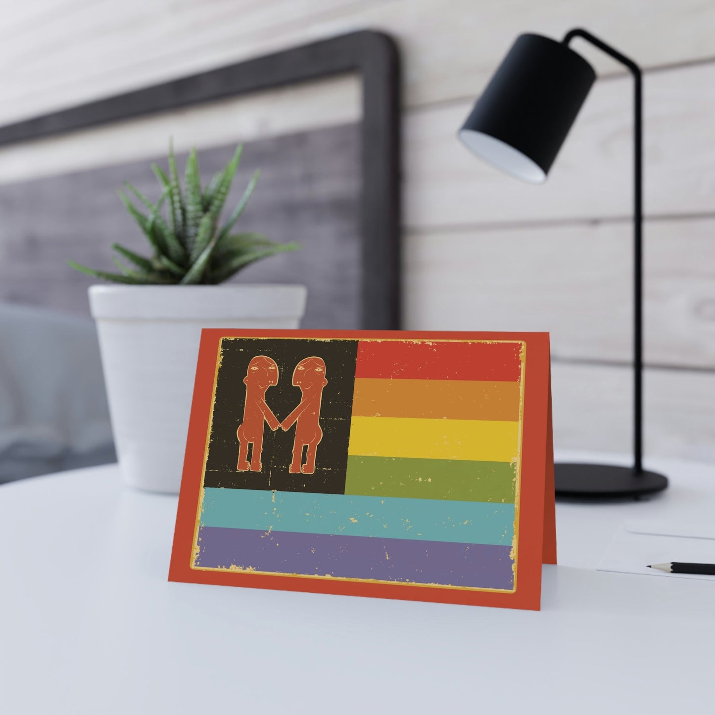 Blank Greeting Card - Tribal Bums - LGBTQIA+ Queer Pride Blank Greeting Card