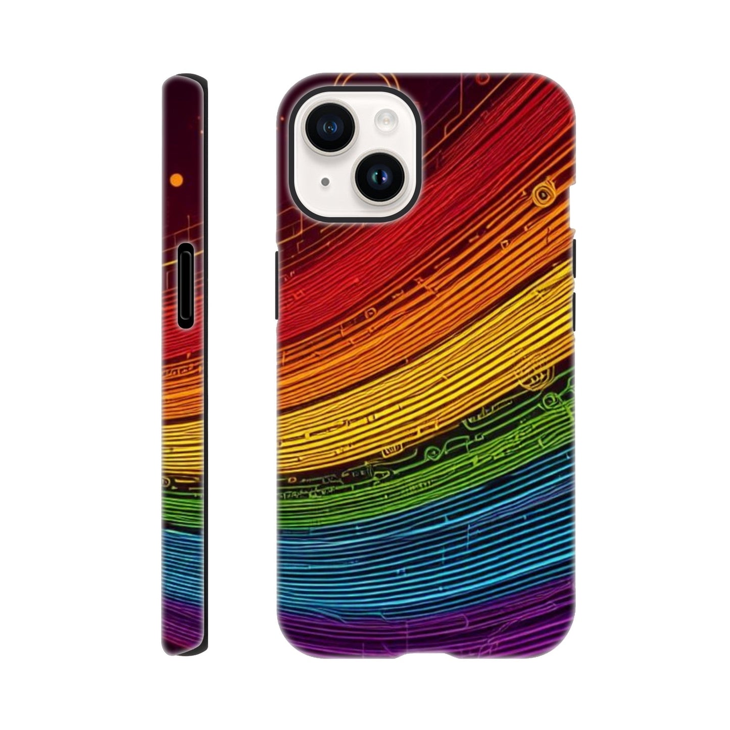 Mobile Phone Case - Pride Strings - IPhone Case - Samsung Case - Clear - Flexi - Bio - Slim - Tough - LGBTQIA+ Mobile Phone Cases