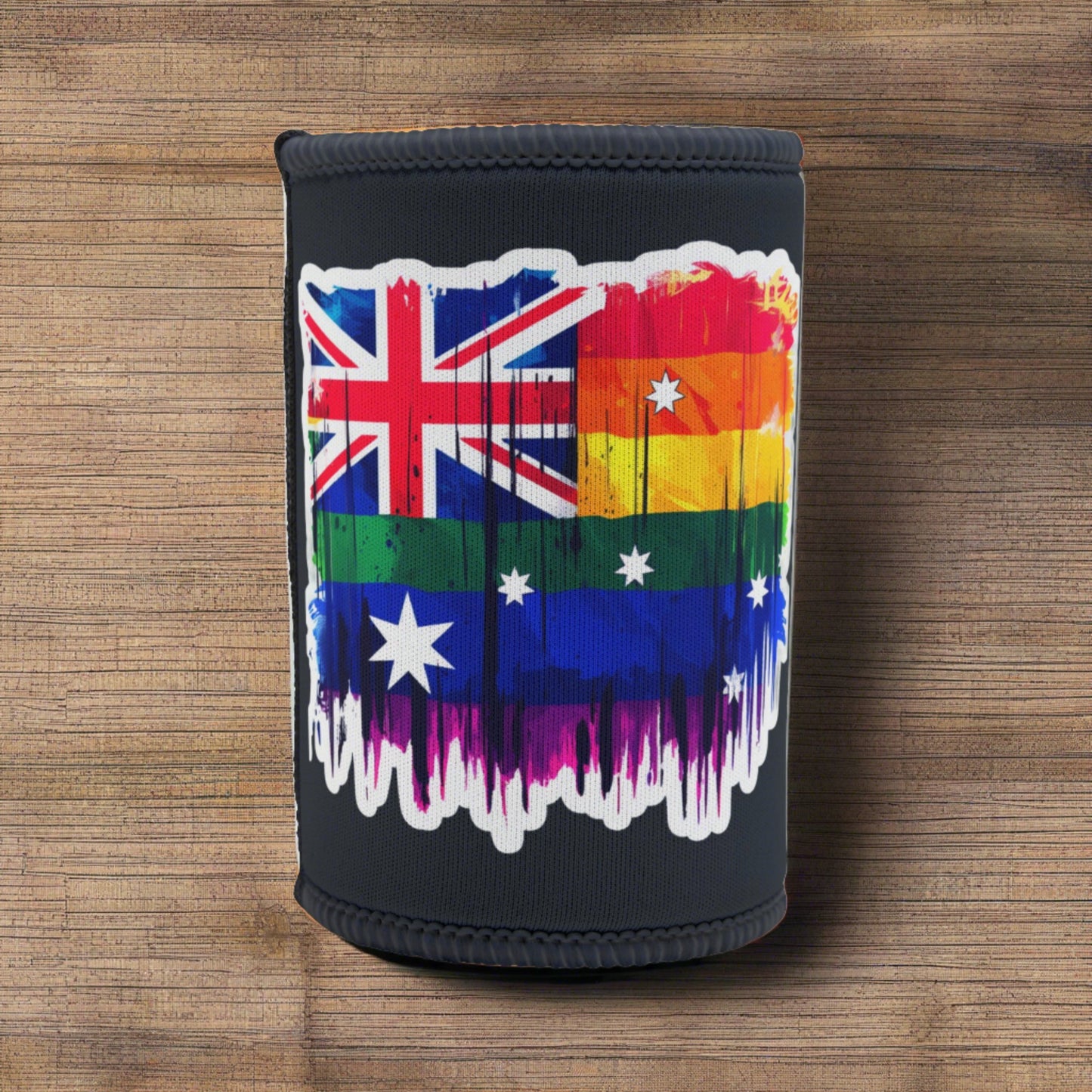 LGBTQIA+ Queer Aussie Pride Stubby Cooler