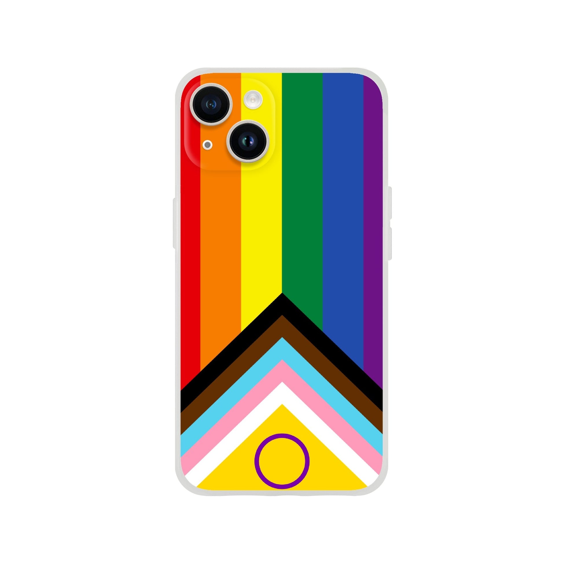 Mobile Phone Case - Progressive Pride Flag Flexi Phone Case - LGBTQIA+ Queer