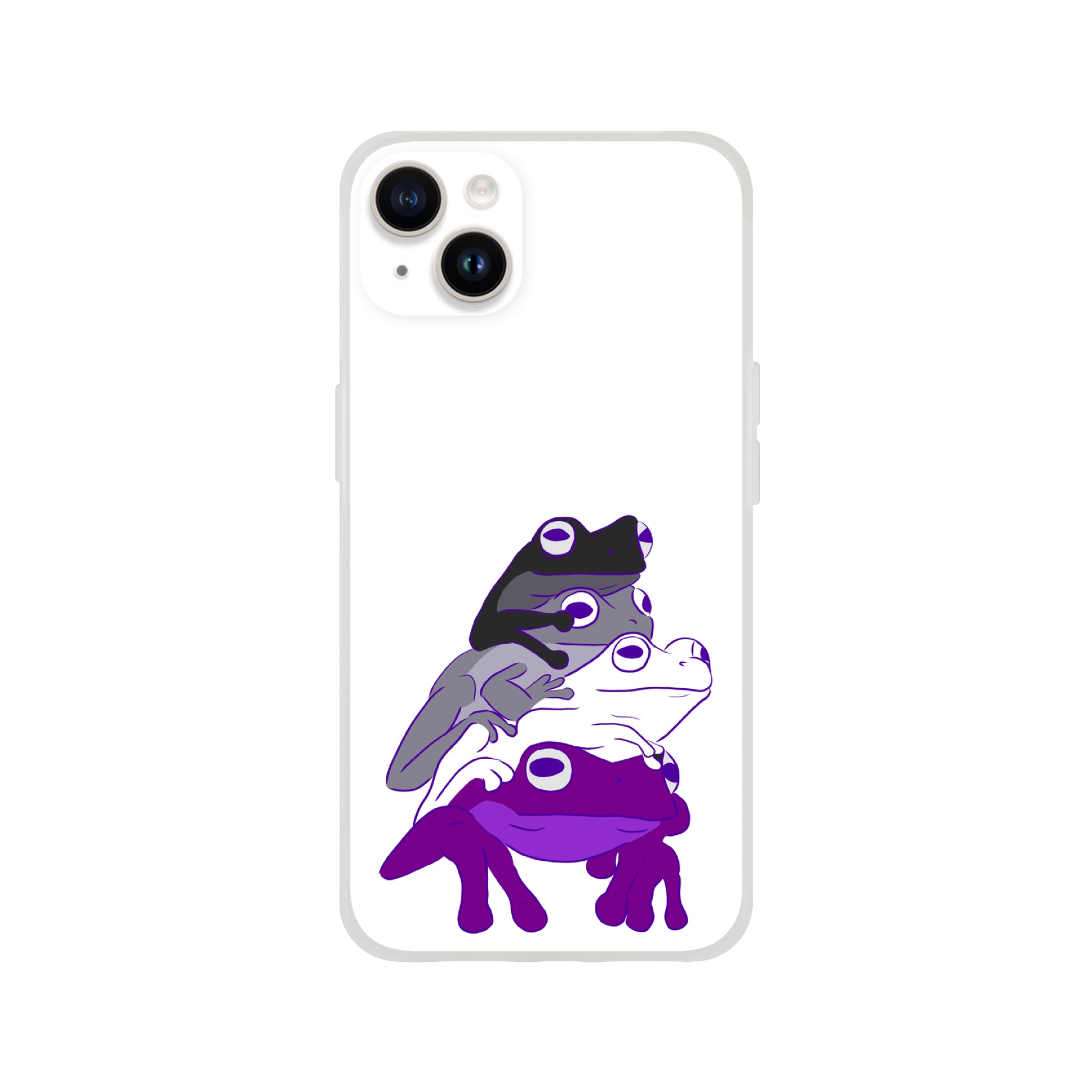 Mobile Phone Case - Asexual Frog Stack Flexi Phone Case