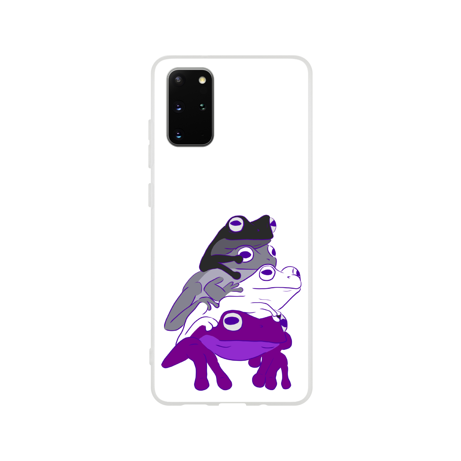 Mobile Phone Case - Asexual Frog Stack Flexi Phone Case