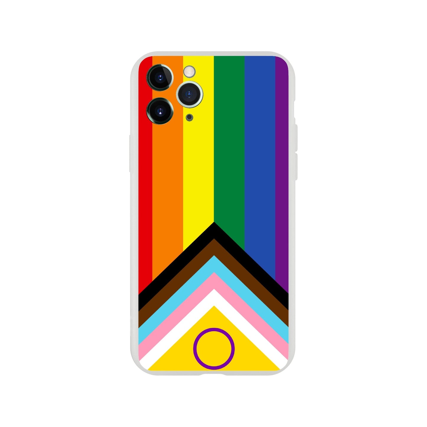 Mobile Phone Case - Progressive Pride Flag Flexi Phone Case - LGBTQIA+ Queer