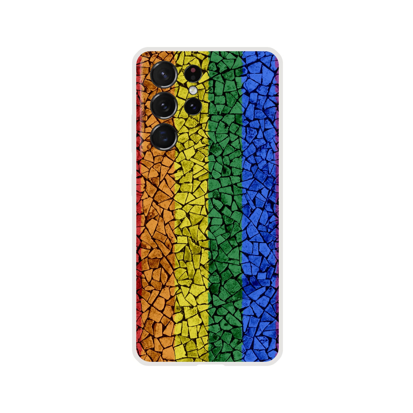 Mobile Phone Case - Pride Crackle Flexi Phone Case