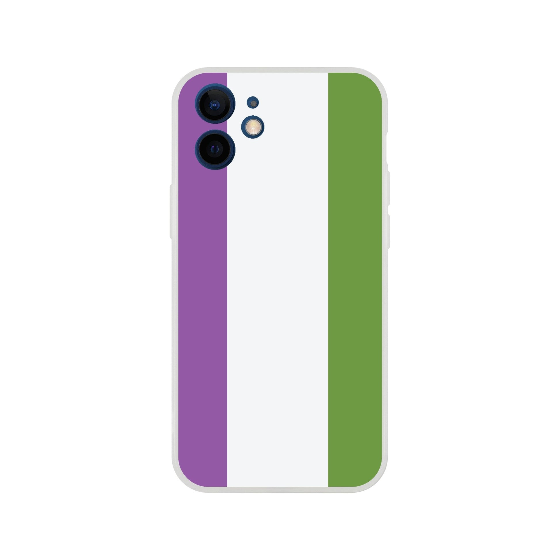 Mobile Phone Case - Genderqueer Pride Flag Flexi Phone Case - LGBTQIA+ Queer