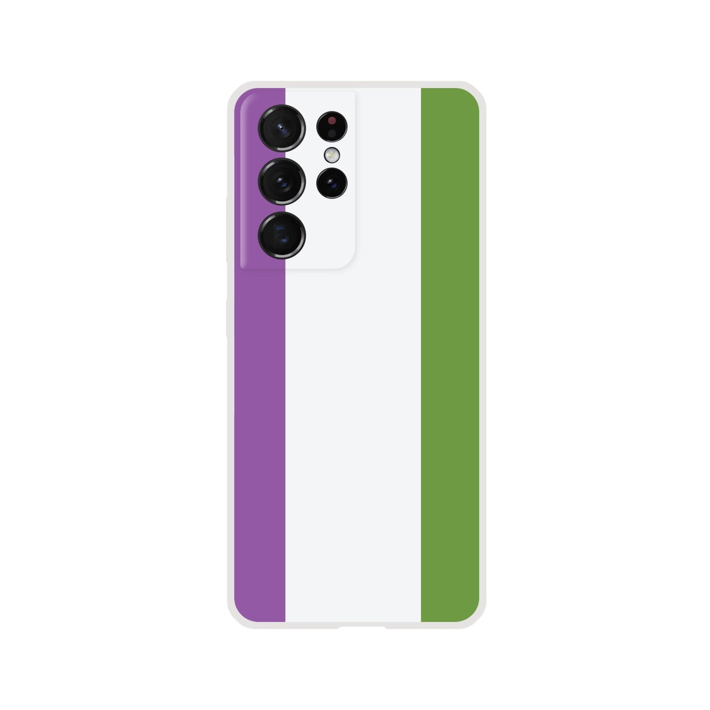 Mobile Phone Case - Genderqueer Pride Flag Flexi Phone Case - LGBTQIA+ Queer