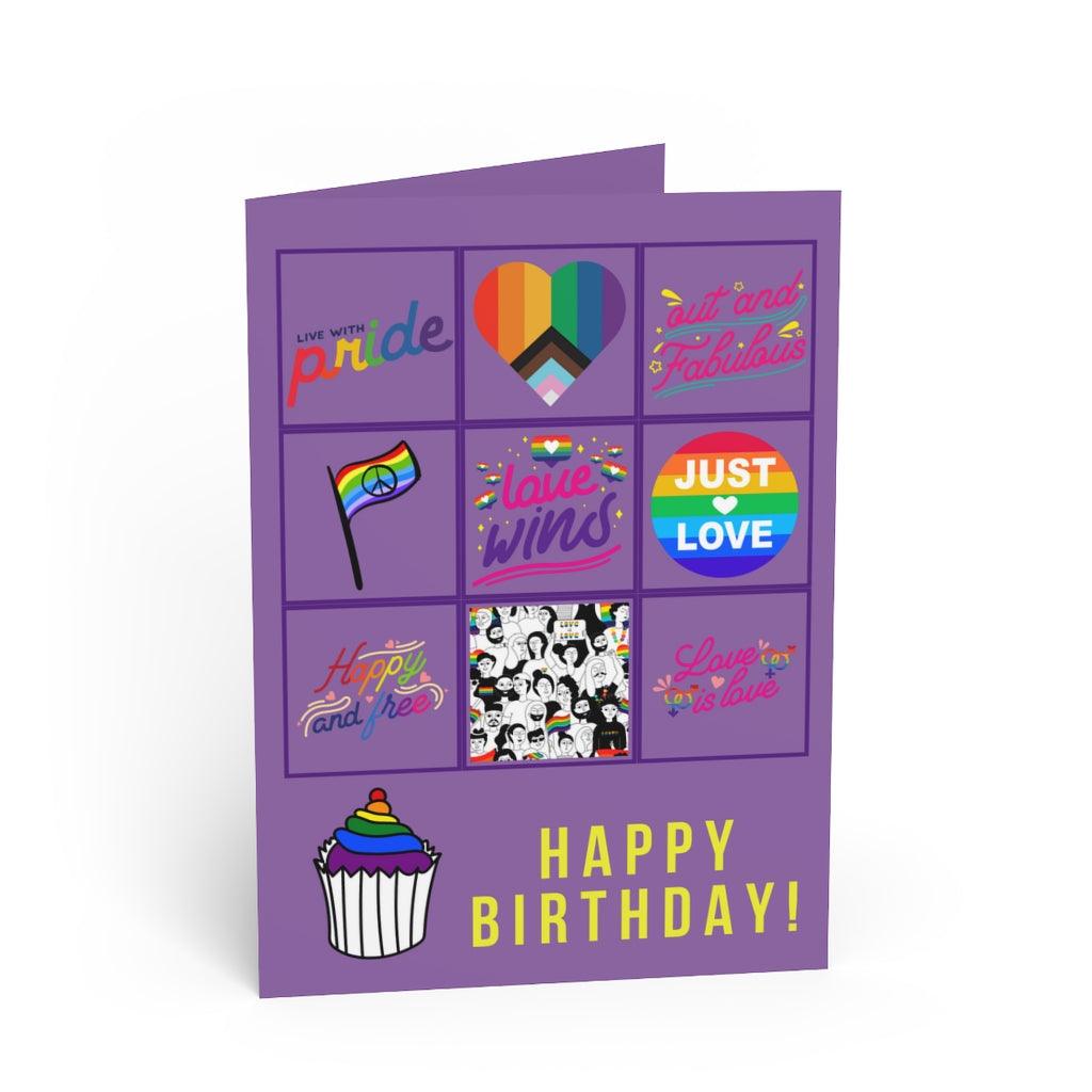 Greeting Card - Birthday Squares Birthday Card