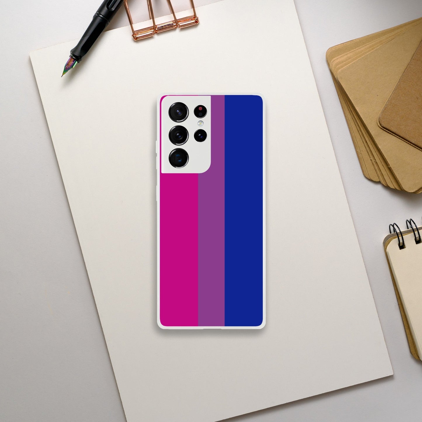 Mobile Phone Case - Bisexual Pride Flag Flexi Phone Case - LGBTQIA+ Queer