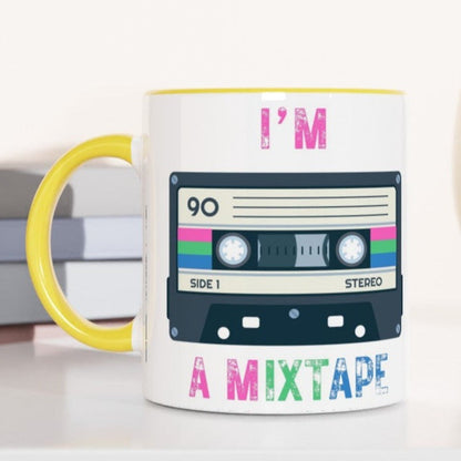 Mug - Mixtape Polysexual Pride 11oz Ceramic Mug With Color Inside