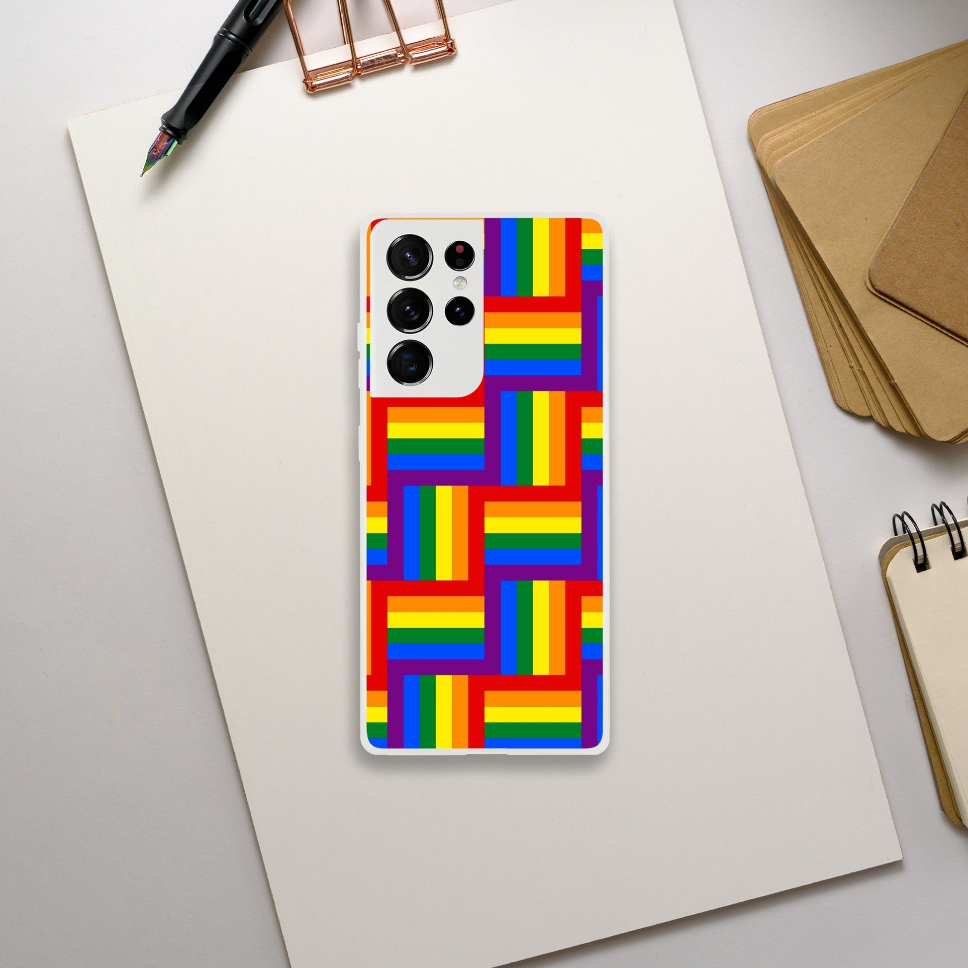 Mobile Phone Case - Pattern Pride Flexi Phone Case - LGBTQIA+ Queer