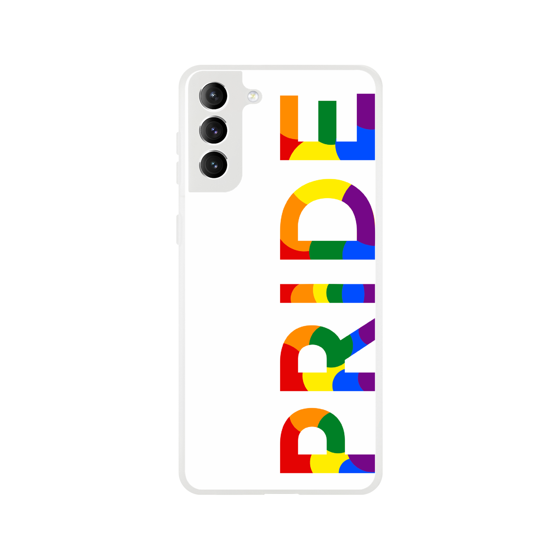 Mobile Phone Cases - Pride Side White Flexi Phone Case