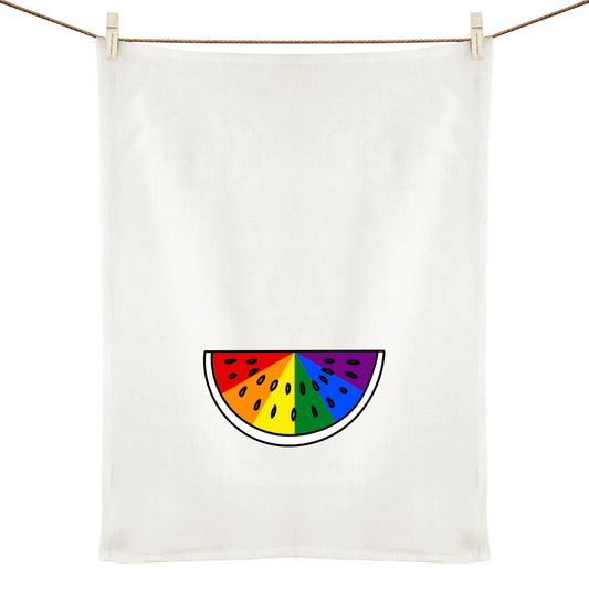 Tea Towel - Melon Pride - LGBTQIA+ Queers In The Kitchen Tipsy Tea Towels