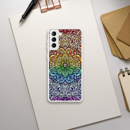 Mobile Phone Case - Stained Glass Pride Shield - IPhone Case - Samsung Case - Clear - Flexi - Bio - Slim - Tough - LGBTQIA+ Mobile Phone Cases