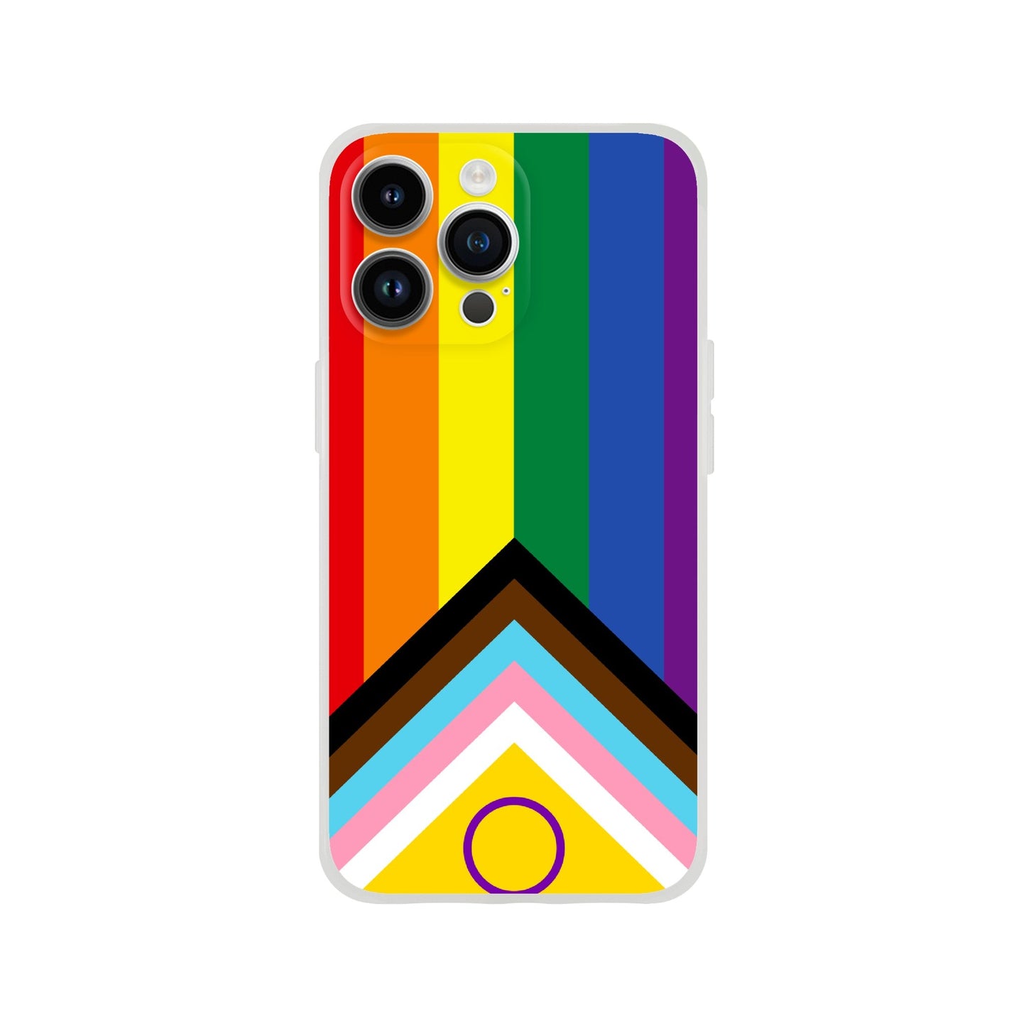 Mobile Phone Case - Progressive Pride Flag Flexi Phone Case - LGBTQIA+ Queer