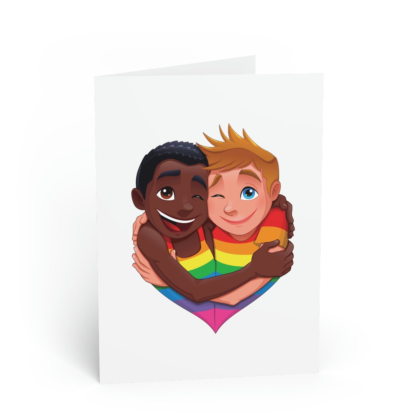 Blank Greeting Card - Little Lovers - LGBTQIA+ Queer Pride Blank Greeting Card