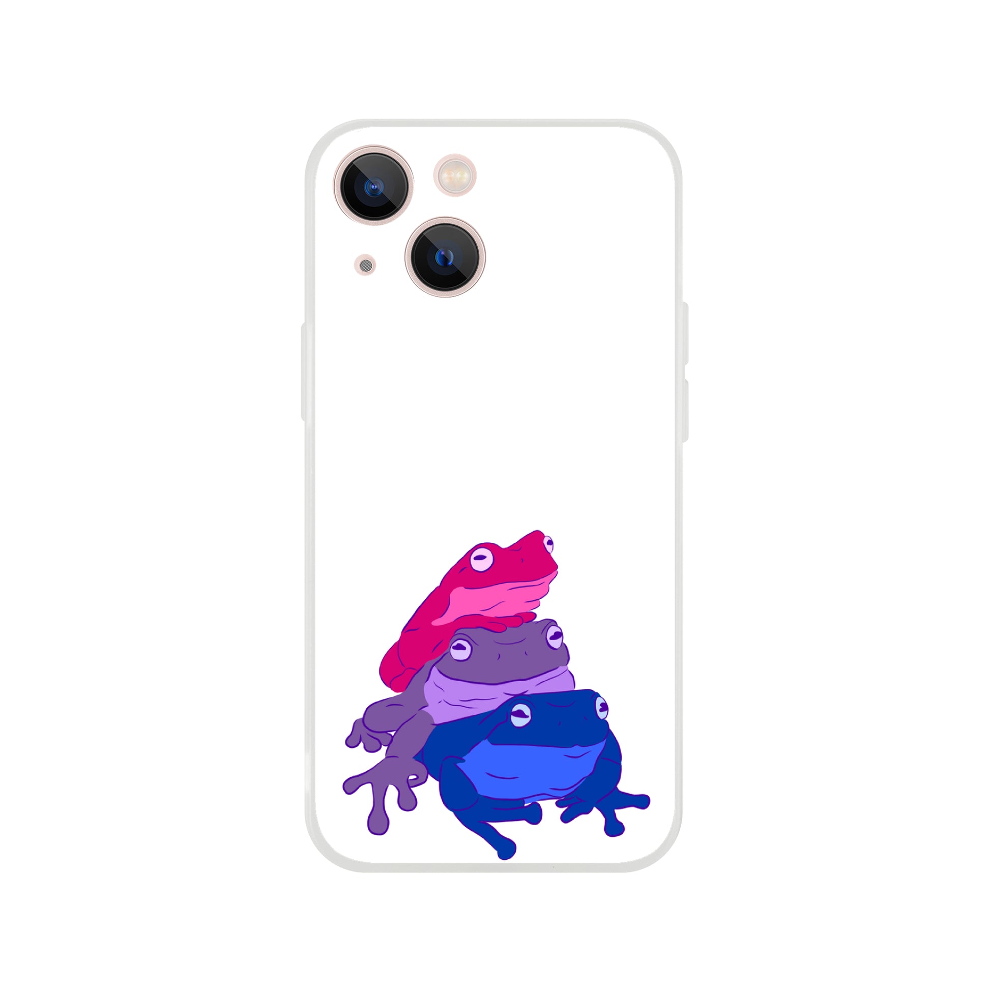 Mobile Phone Case - Bisexual Frog Stack Flexi Phone Case