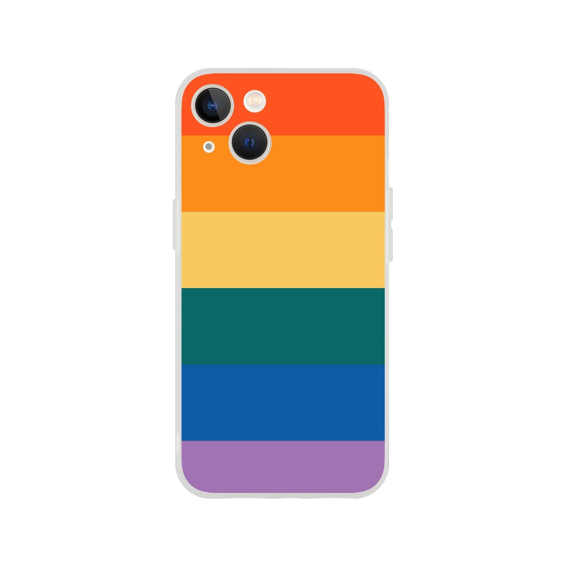 Mobile Phone Case - Retro Flag Flexi Phone Case - LGBTQIA+ Queer