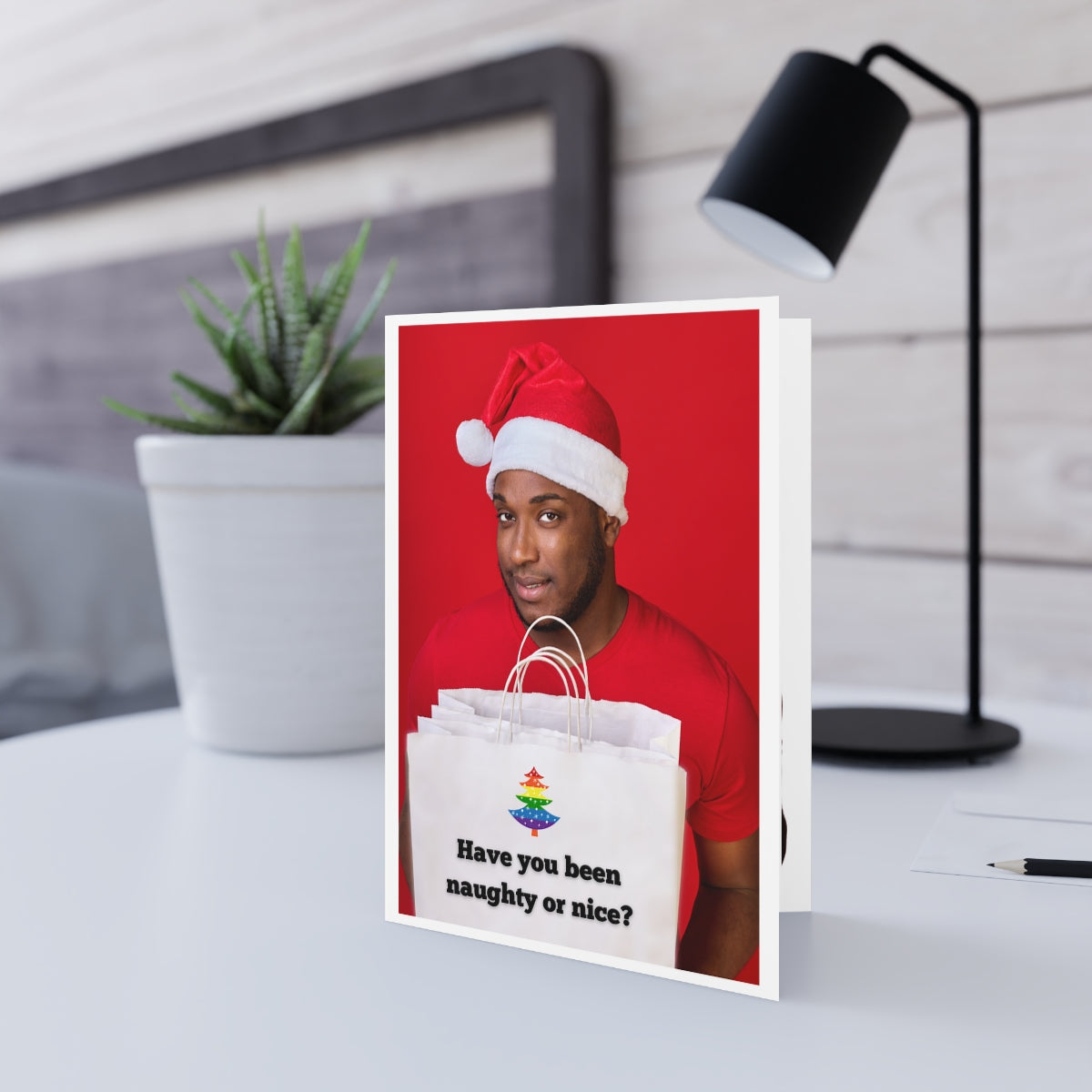 Greeting Card - Naughty Or Nice Greeting Card