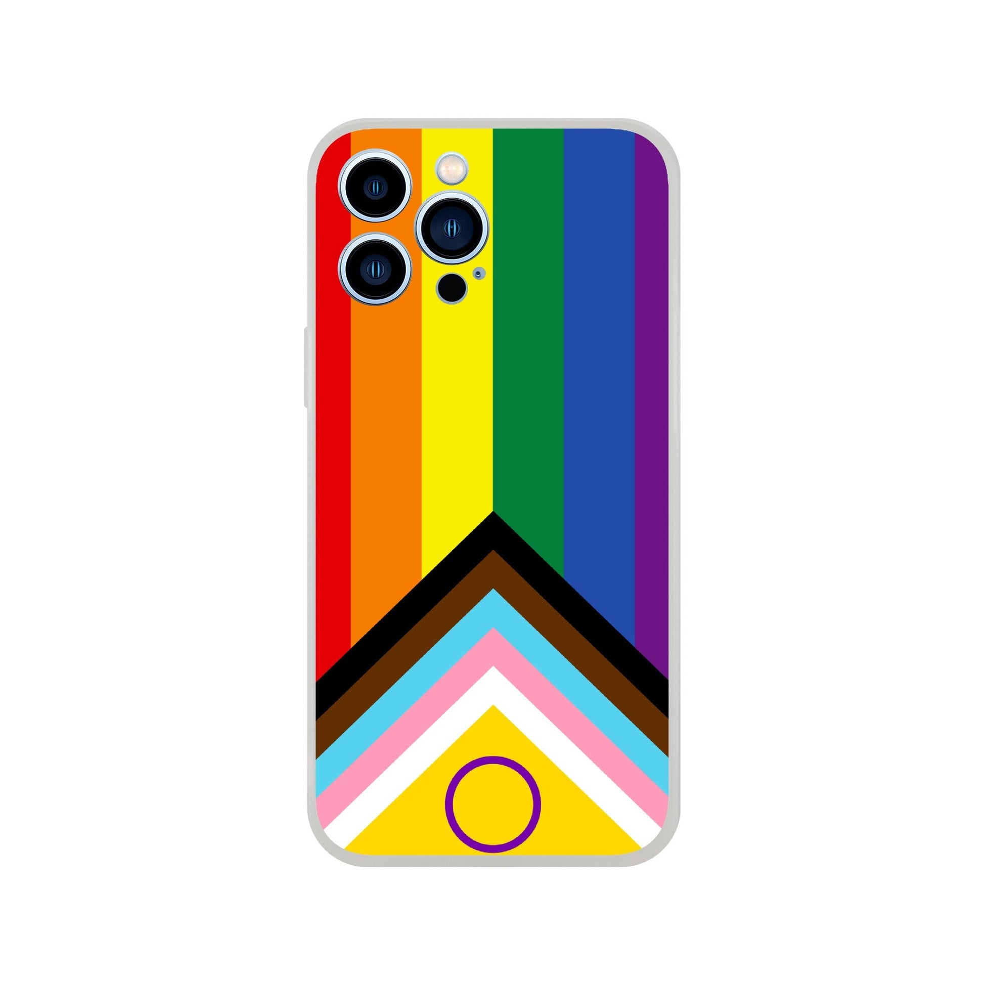 Mobile Phone Case - Progressive Pride Flag Flexi Phone Case - LGBTQIA+ Queer