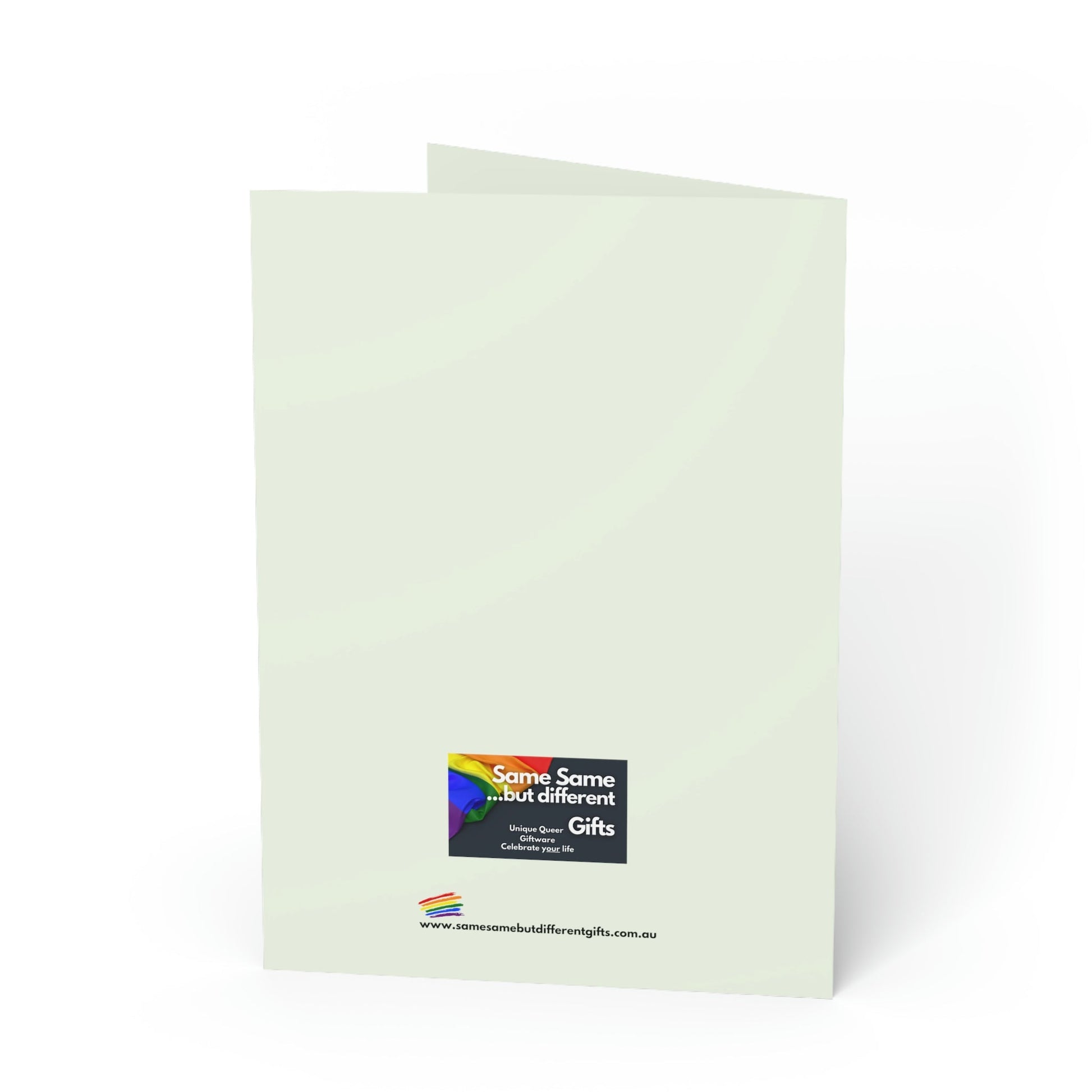 Blank Greeting Card - Cool Stare - LGBTQIA+ Queer Pride Blank Greeting Card