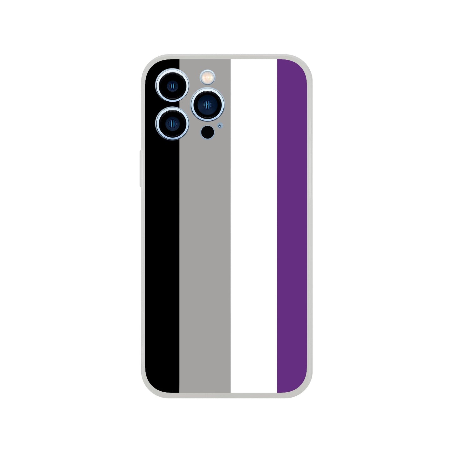 Mobile Phone Case - Asexual Pride Flag Flexi Phone Case - LGBTQIA+ Queer